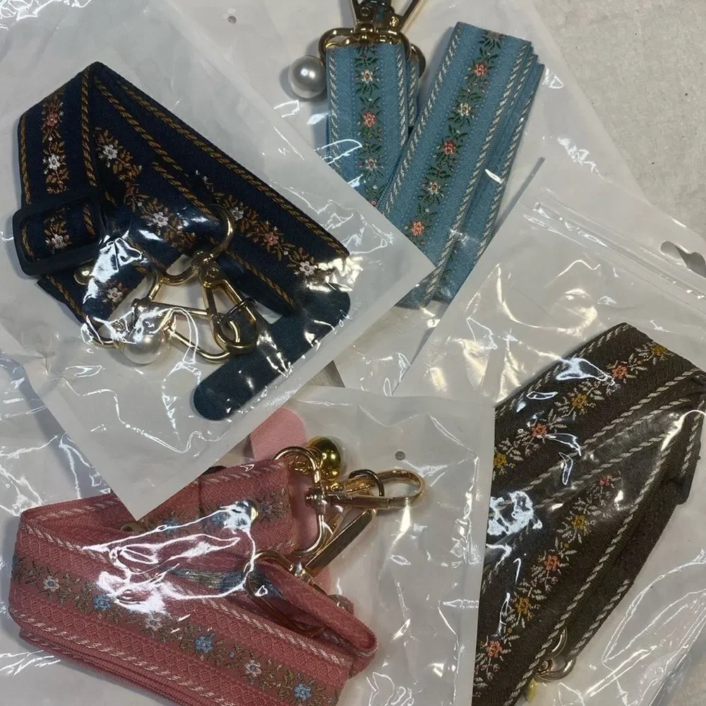 Embroidered Cell Phone Crossbody Lanyard